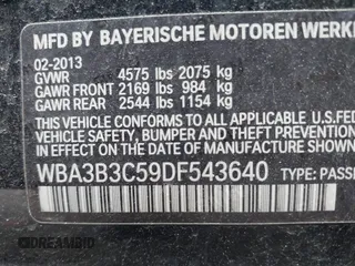 2013 BMW 3 Series 328i xDrive with VIN WBA3B3C59DF543640, listed as a IAAI auction lot 42208779 with 183,737 mi miles and . Bid and sale history available at DreamBid. Image 9.