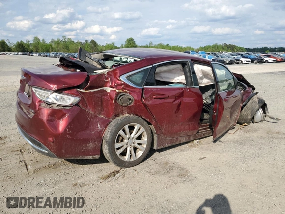 2015 Chrysler 200 Limited z VIN 1C3CCCAB3FN576736, wystawiony jako Copart lot #52708175 z przebiegiem 137 417 mil mil oraz Szkoda całkowita • Salvage title. Historia ofert i sprzedaży dostępna na DreamBid. Obrazek 3.