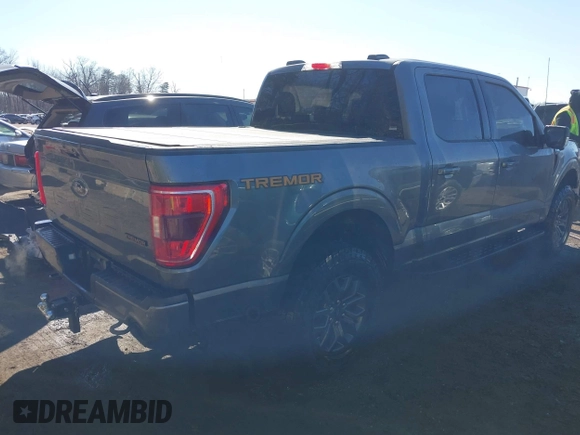 2023 Ford F-150 XL with VIN 1FTFW1E58PFB76725, listed as a IAAI auction lot 41634459 with 23,534 mi miles. Bid and sale history available at carsss.com. Image 4.