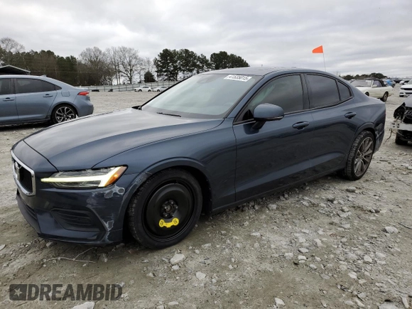 2019 Volvo S60 Momentum with VIN 7JRA22TK2KG002495, listed as a Copart auction lot 41535015 with 68,040 mi miles and Salvage Title. Bid and sale history available at carsss.com. Image 1.