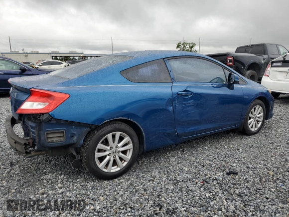 2012 Honda Civic Cpe EX-L with VIN 2HGFG3B9XCH518282, listed as a Copart auction lot 52096665 with 140,021 mi miles and Salvage Title. Bid and sale history available at carsss.com. Image 3.