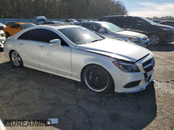 2016 Mercedes-Benz CLS-Class CLS 550 with VIN WDDLJ7DBXGA164512, listed as a Copart auction lot 87660255 with 130,673 mi miles and Salvage Title. Bid and sale history available at carsss.com. Image 4.