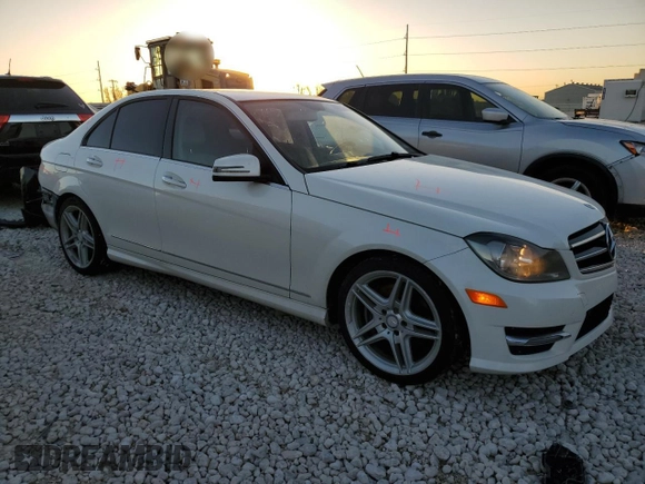 2014 Mercedes-Benz C 350 Sport with VIN WDDGF5HB8EA900524, listed as a Copart auction lot 86628974 with 97,009 mi miles and Salvage Title. Bid and sale history available at DreamBid. Image 4.