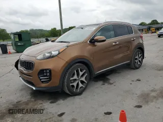 2017 Kia Sportage SX Turbo with VIN KNDPR3A66H7203597, listed as a Copart auction lot 54489895 with 121,997 mi miles and Salvage title. Bid and sale history available at DreamBid. Image 1.