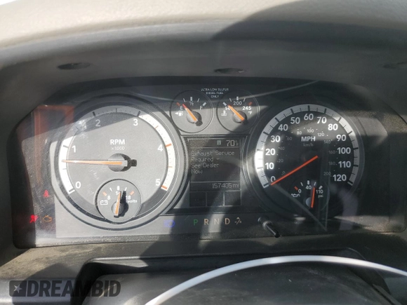 2012 Ram 2500 ST with VIN 3C6UD5CL0CG334674, listed as a Copart auction lot 42575255 with 157,405 mi miles and Salvage Title. Bid and sale history available at carsss.com. Image 9.
