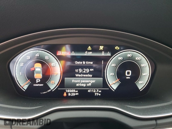 2024 Audi Q5 S line Prestige with VIN WA1FAAFY2R2044846, listed as a Copart auction lot 61448115 with 16,569 mi miles and Salvage title. Bid and sale history available at DreamBid. Image 9.