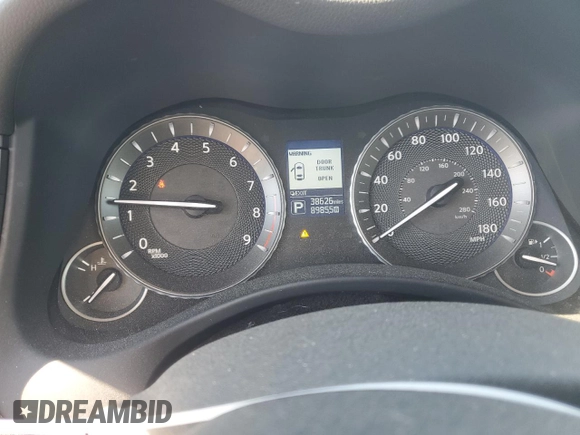 2018 Infiniti Q70 Luxe with VIN JN1BY1PP6JM330507, listed as a Copart auction lot 46118465 with 38,626 mi miles and Salvage title. Bid and sale history available at DreamBid. Image 9.