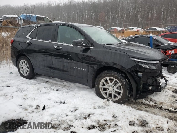 2024 Chevrolet Equinox LT with VIN 3GNAXKEG1RL113111, listed as a Copart auction lot 44694965 with 30,399 mi miles and Salvage Title. Bid and sale history available at DreamBid. Image 4.