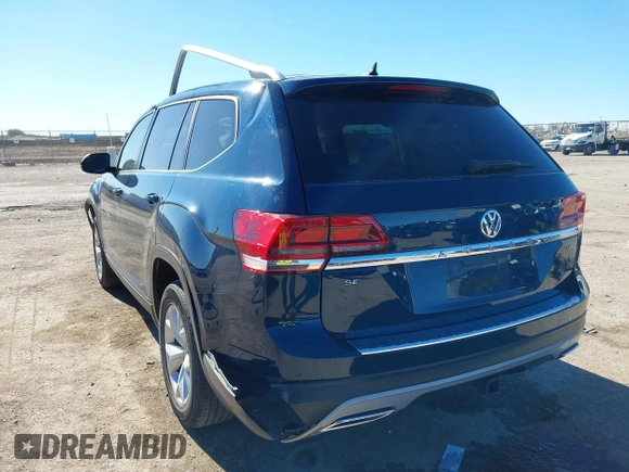 2019 Volkswagen Atlas SE with VIN 1V2DR2CA9KC506188, listed as a IAAI auction lot 41221389 with 67,593 mi miles and . Bid and sale history available at DreamBid. Image 3.