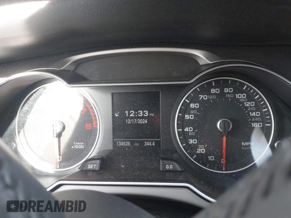 2013 Audi A4 Premium Plus with VIN WAUFFAFL5DN041228, listed as a IAAI auction lot 41128456 with 134,626 mi miles. Bid and sale history available at carsss.com. Image 7.