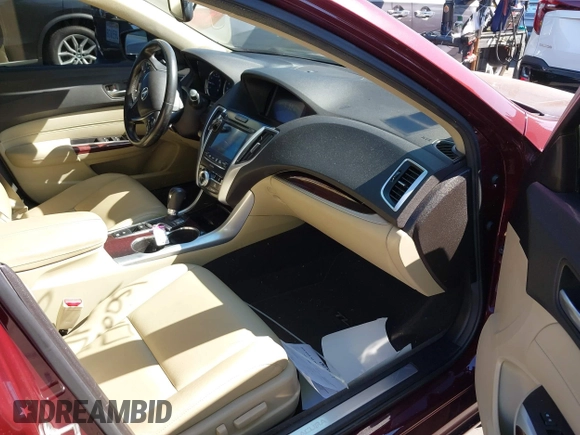 2016 Acura TLX with VIN 19UUB1F32GA000977, listed as a IAAI auction lot 41626510 with 124,916 mi miles. Bid and sale history available at carsss.com. Image 5.