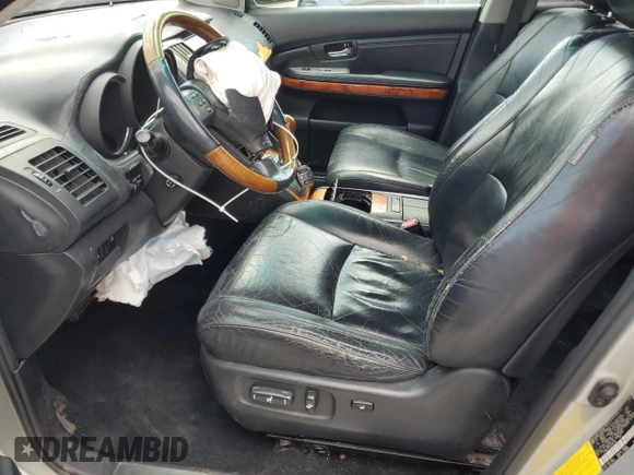 2004 Lexus RX 330 z VIN 2T2GA31U54C008228, wystawiony jako Copart lot #54125085 z przebiegiem 294 297 mil mil oraz Szkoda całkowita • Salvage title. Historia ofert i sprzedaży dostępna na DreamBid. Obrazek 7.