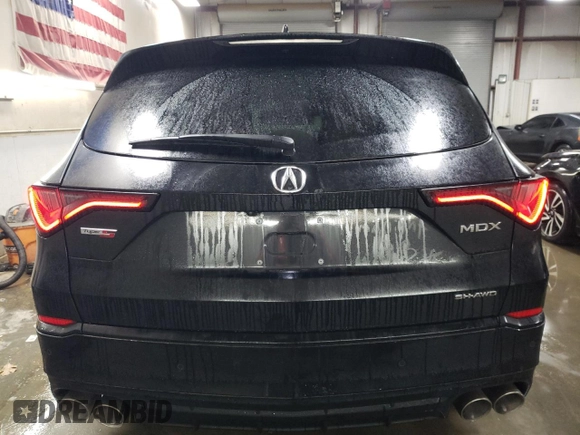 2023 Acura MDX Type S w/Advance Package with VIN 5J8YD8H80PL001286, listed as a Copart auction lot 86610724 with 41,838 mi miles and Salvage Title. Bid and sale history available at carsss.com. Image 6.