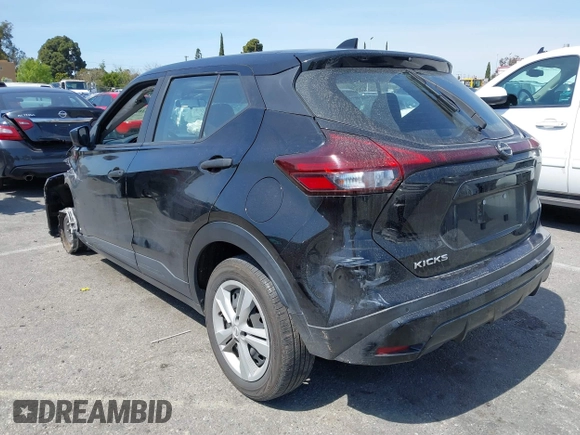 2022 Nissan Kicks S with VIN 3N1CP5BV0NL507251, listed as a IAAI auction lot 41847381 with 71,625 mi miles. Bid and sale history available at carsss.com. Image 3.
