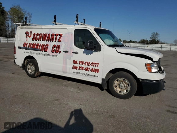 2019 Nissan NV SV with VIN 1N6AF0KY4KN801510, listed as a Copart auction lot 50055195 with 123,660 mi miles and Salvage title. Bid and sale history available at DreamBid. Image 4.