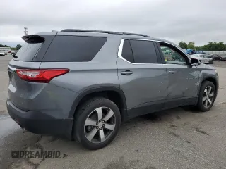 2021 Chevrolet Traverse LT Leather with VIN 1GNEVHKW2MJ140601, listed as a Copart auction lot 65376624 with 57,276 mi miles and Salvage Title. Bid and sale history available at carsss.com. Image 3.