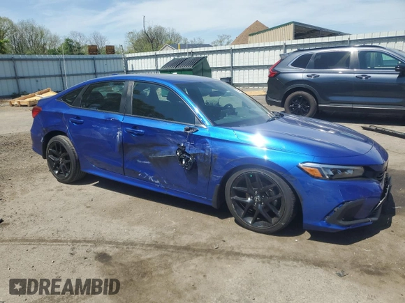 2023 Honda Civic Sport with VIN 2HGFE2F59PH528329, listed as a Copart auction lot 55113525 with 35,713 mi miles and Salvage title. Bid and sale history available at DreamBid. Image 4.