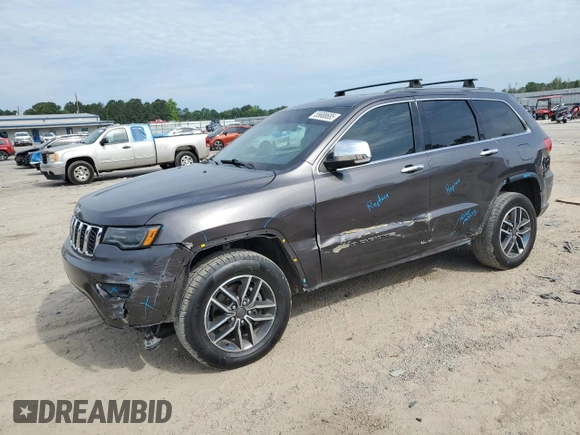 2019 Jeep Grand Cherokee Limited with VIN 1C4RJFBG9KC713711, listed as a Copart auction lot 55688685 with 105,205 mi miles and Salvage title. Bid and sale history available at DreamBid. Image 1.