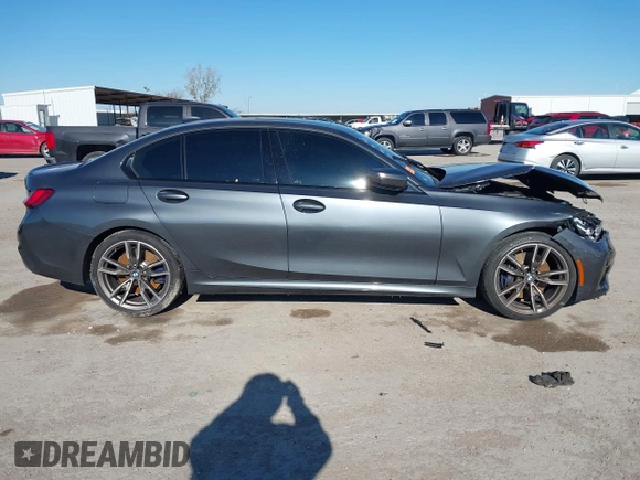 2020 BMW 3 Series M340i with VIN WBA5U7C04LFH15329, listed as a IAAI auction lot 41383675 with Not Provided miles. Bid and sale history available at carsss.com. Image 14.