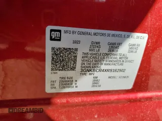 2024 Chevrolet Blazer LT with VIN 3GNKBCR4XRS162502, listed as a Copart auction lot 56334165 with 5,328 mi miles and Clean title. Bid and sale history available at DreamBid. Image 13.