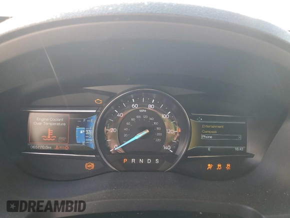 2016 Ford Explorer XLT with VIN 1FM5K7DH1GGD27769, listed as a Copart auction lot 52583905 with 65,770 mi miles and Salvage Title. Bid and sale history available at carsss.com. Image 9.