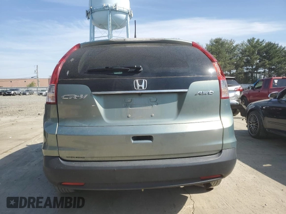 2012 Honda CR-V EX-L with VIN 2HKRM4H74CH608390, listed as a Copart auction lot 54158905 with 114,495 mi miles and Salvage Title. Bid and sale history available at DreamBid. Image 6.