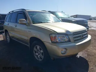 2001 Toyota Highlander with VIN JTEGF21A810006464, listed as a IAAI auction lot 41917481 with 1 mi miles. Bid and sale history available at carsss.com. Image 1.