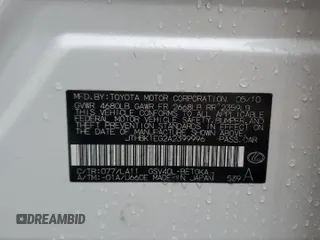 2010 Lexus ES 330 z VIN JTHBK1EG2A2399996, wystawiony jako Copart lot #57297145 z przebiegiem 81 929 mil mil oraz Szkoda całkowita • Salvage title. Historia ofert i sprzedaży dostępna na DreamBid. Obrazek 12.