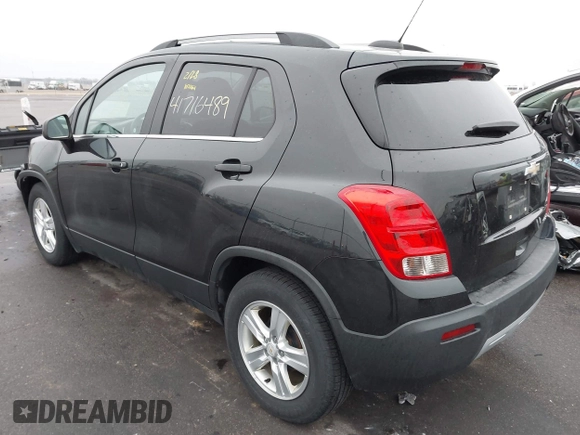 2015 Chevrolet Trax LT with VIN KL7CJLSBXFB057679, listed as a IAAI auction lot 41716489 with 97,468 mi miles. Bid and sale history available at carsss.com. Image 3.