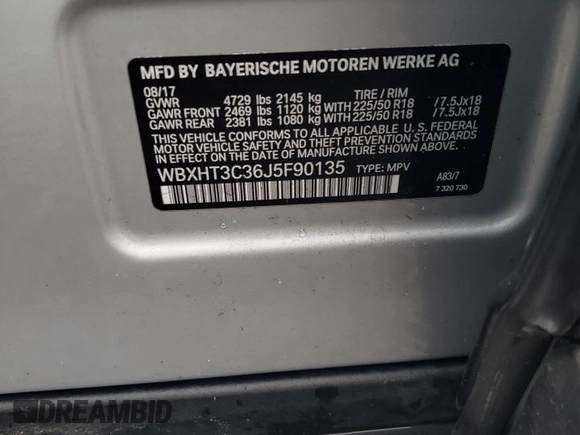 2018 BMW X1 xDrive28i with VIN WBXHT3C36J5F90135, listed as a Copart auction lot 43766955 with 76,530 mi miles and Salvage Title. Bid and sale history available at carsss.com. Image 12.