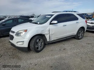 2016 Chevrolet Equinox LTZ with VIN 2GNALDEK1G6216476, listed as a Copart auction lot 46550745 with 159,290 mi miles and Salvage Title. Bid and sale history available at carsss.com. Image 1.