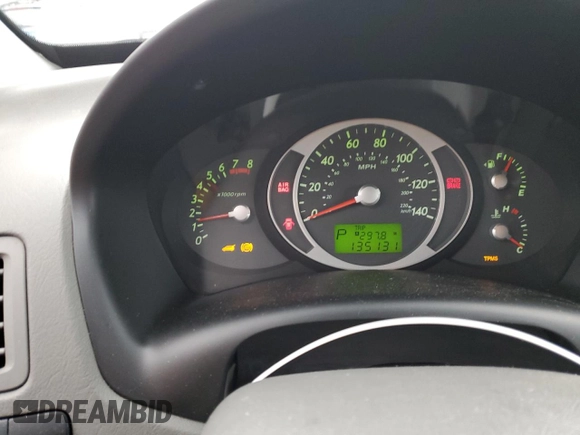 2007 Hyundai Tucson SE with VIN KM8JN12D37U636938, listed as a Copart auction lot 44588235 with 135,131 mi miles and Salvage Title. Bid and sale history available at carsss.com. Image 9.