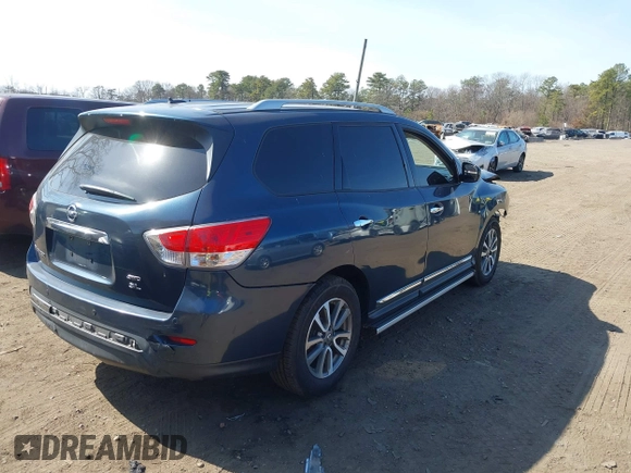 2013 Nissan Pathfinder SL with VIN 5N1AR2MM3DC652923, listed as a IAAI auction lot 41749099 with 91,492 mi miles and . Bid and sale history available at DreamBid. Image 4.