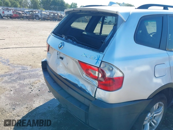 2004 BMW X3 3.0i with VIN WBXPA93424WA61387, listed as a IAAI auction lot 40321921 with 179,360 mi miles. Bid and sale history available at carsss.com. Image 6.