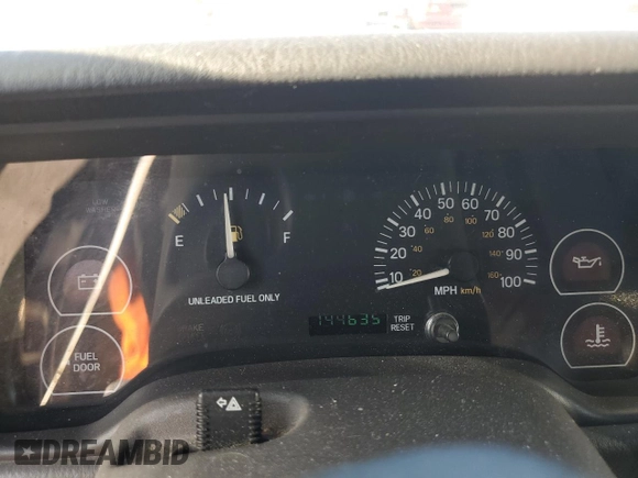 1997 Jeep Cherokee SE with VIN 1J4FT28S3VL523807, listed as a Copart auction lot 46674525 with 144,635 mi miles and Clean title. Bid and sale history available at DreamBid. Image 9.