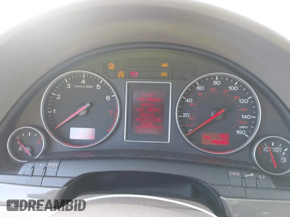 2003 Audi A4 1.8T with VIN WAULC68E93A352772, listed as a IAAI auction lot 41241820 with 49,680 mi miles. Bid and sale history available at carsss.com. Image 7.