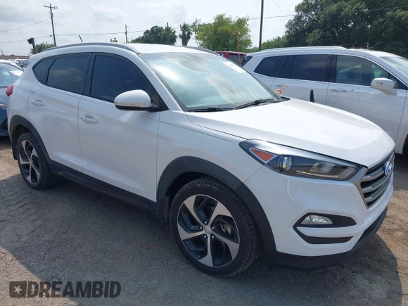 2016 Hyundai Tucson Limited with VIN KM8J33A2XGU030795, listed as a IAAI auction lot 42108969 with 117,418 mi miles. Bid and sale history available at carsss.com. Image 1.