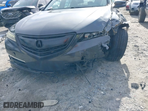 2015 Acura TLX V6 Advance with VIN 19UUB2F77FA020150, listed as a IAAI auction lot 41096144 with 127,414 mi miles. Bid and sale history available at carsss.com. Image 6.