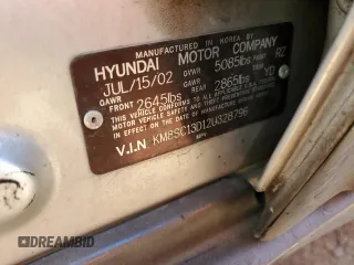 2002 Hyundai Santa Fe GLS with VIN KM8SC13D12U328796, listed as a Copart auction lot 81203544 with Not Provided miles and Salvage Title. Bid and sale history available at carsss.com. Image 12.
