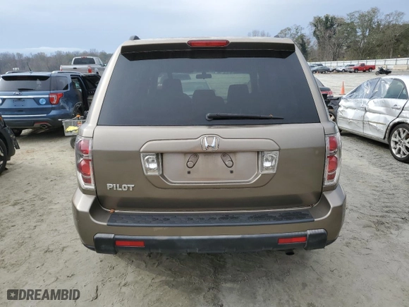 2008 Honda Pilot VP with VIN 5FNYF28278B003879, listed as a Copart auction lot 81359374 with 263,237 mi miles and Salvage Title. Bid and sale history available at carsss.com. Image 6.