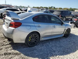 2019 Subaru WRX STI with VIN JF1VA2S60K9822026, listed as a Copart auction lot 46586535 with 52,828 mi miles and Salvage Title. Bid and sale history available at carsss.com. Image 3.