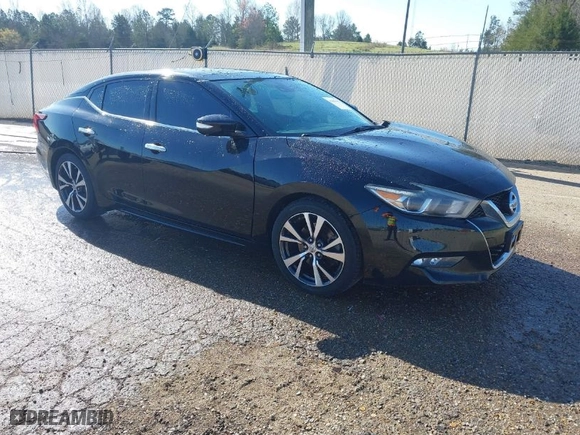 2017 Nissan Maxima SR with VIN 1N4AA6AP0HC365858, listed as a IAAI auction lot 41869483 with 105,952 mi miles. Bid and sale history available at carsss.com. Image 1.