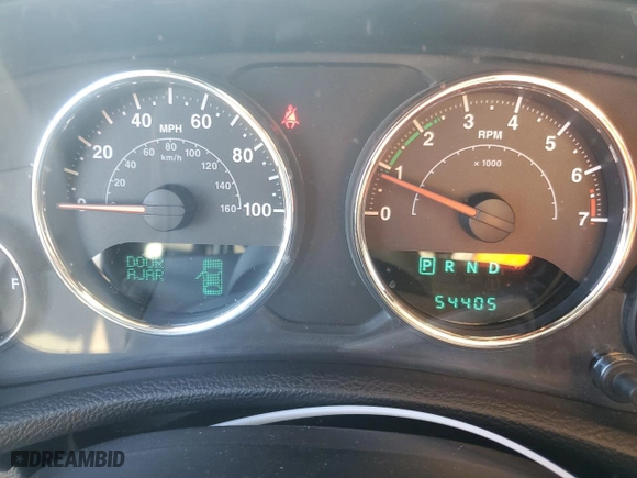 2013 Jeep Wrangler Unlimited Sahara with VIN 1C4HJWEG1DL517739, listed as a Copart auction lot 45569605 with 54,405 mi miles and Salvage Title. Bid and sale history available at carsss.com. Image 9.