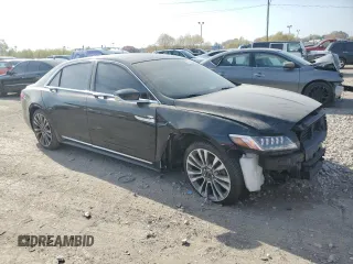 2017 Lincoln Continental Reserve with VIN 1LN6L9NC3H5617847, listed as a Copart auction lot 77968554 with 87,062 mi miles and Salvage Title. Bid and sale history available at carsss.com. Image 4.