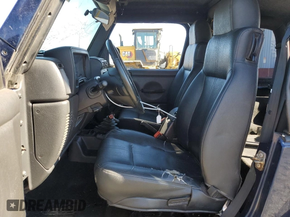 2003 Jeep Wrangler Sport with VIN 1J4FA49S63P361676, listed as a Copart auction lot 59054905 with 123,184 mi miles and Salvage title. Bid and sale history available at DreamBid. Image 7.