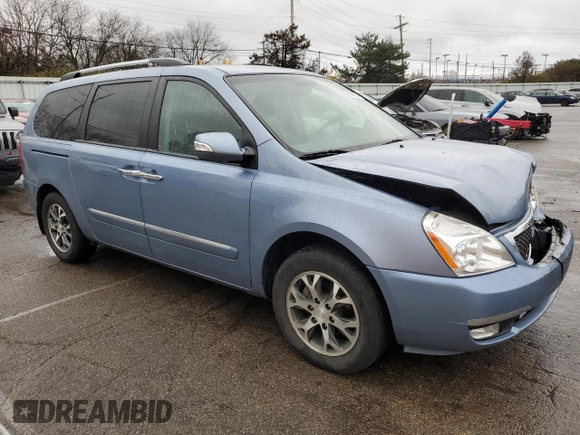 2014 Kia Sedona EX with VIN KNDMH4C71E6587646, listed as a Copart auction lot 83965294 with 84,135 mi miles and Salvage Title. Bid and sale history available at carsss.com. Image 4.