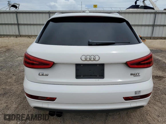2015 Audi Q3 Premium Plus with VIN WA1EFCFS7FR004141, listed as a Copart auction lot 53737925 with 97,568 mi miles and Clean title. Bid and sale history available at DreamBid. Image 6.