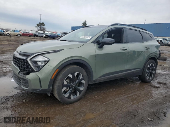 2023 Kia Sportage X-Line with VIN 5XYK6CAF9PG125417, listed as a Copart auction lot 47107505 with 26,470 mi miles and Salvage Title. Bid and sale history available at carsss.com. Image 1.