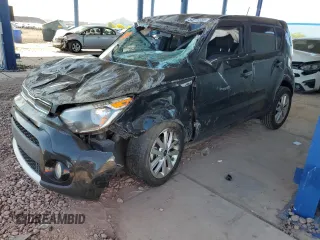 2018 Kia Soul + with VIN KNDJP3A58J7564855, listed as a Copart auction lot 54271355 with 92,384 mi miles and Salvage Title. Bid and sale history available at carsss.com. Image 1.