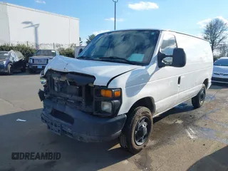 2012 Ford Econoline Cargo Commercial with VIN 1FTNE1EW4CDB18138, listed as a IAAI auction lot 41416843 with 285,734 mi miles and . Bid and sale history available at carsss.com. Image 2.